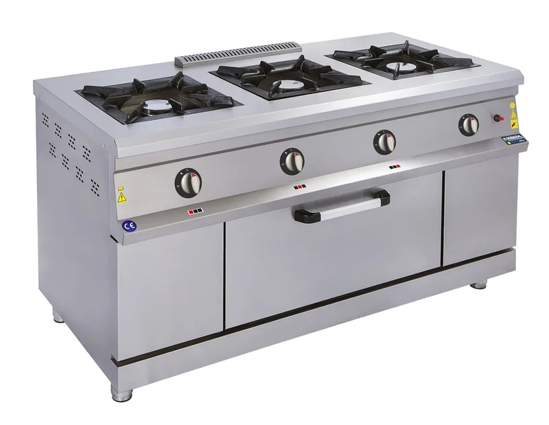 Görkem 3 Lü Kuzine Gazlı ve Lpg Li  150x72x85 Cm 803