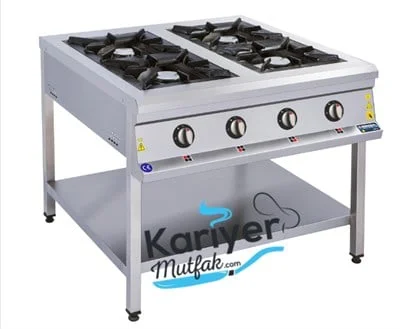 Görkem 4 Lü Taban Raflı Ocak Gazlı ve Lpg Li 100X100X85 cm 206