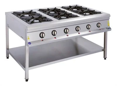 Görkem 6 Lı Taban Raflı Ocak Gazlı ve Lpg Li 150X100X85 cm 208