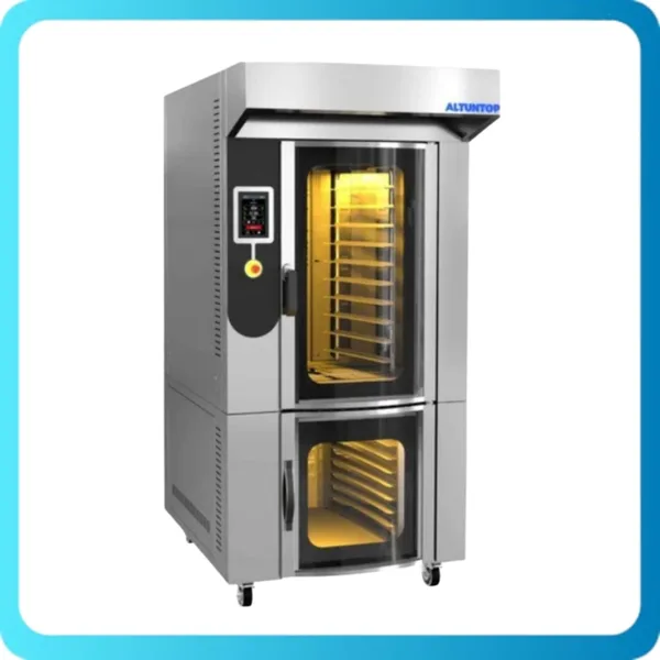 Altuntop 10 lu Döner Davlumbaz+Mayalandırma Konveksiyonel Elektrikli Fırın ATPD 40
