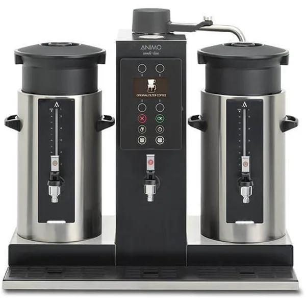 Animo 2x20 Litre Silindirik Filtre Kahve Makinesi Sıcak Su Çıkışlı 1005410 - CB 2x20 W