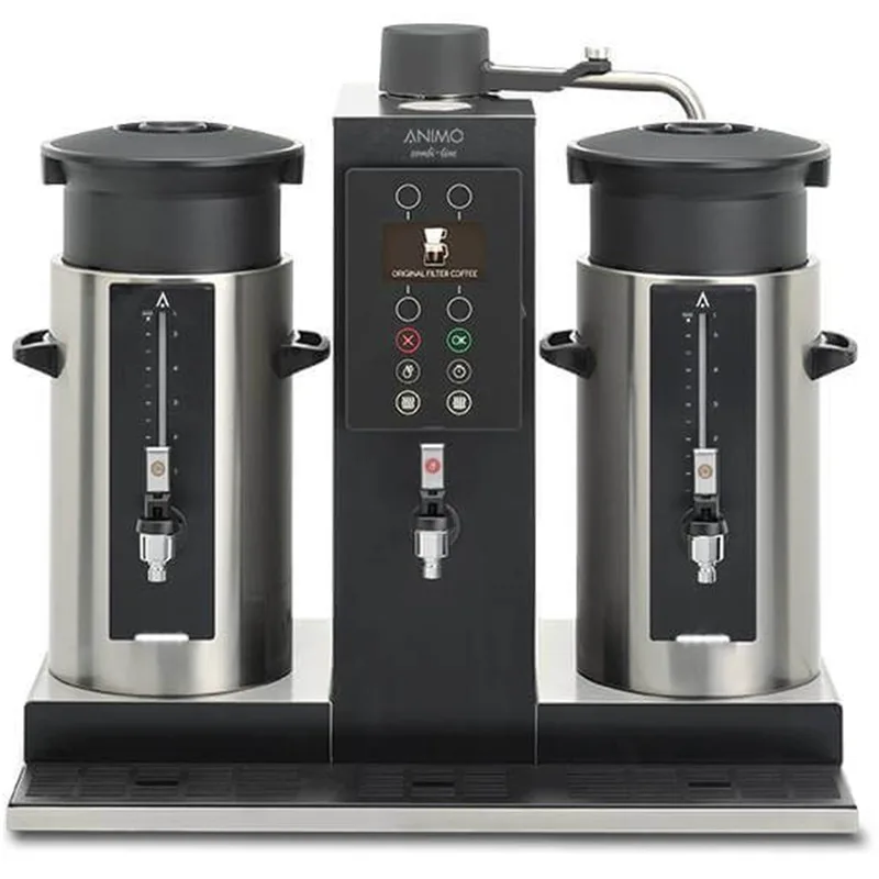 Animo 2x20 Litre Silindirik Filtre Kahve Makinesi Sıcak Su Çıkışlı 1005410 - CB 2x20 W