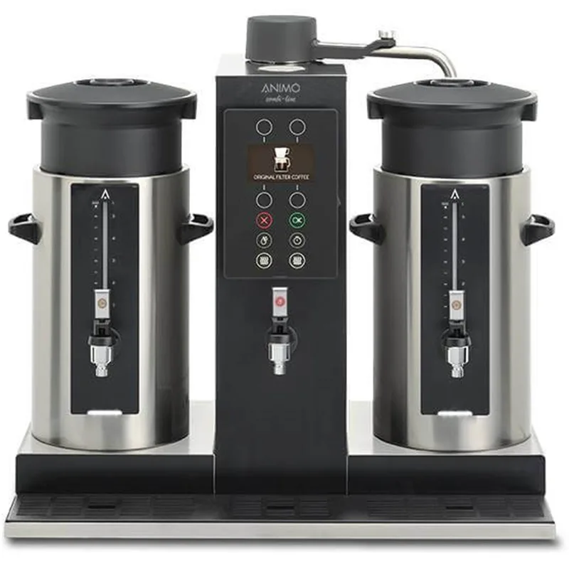 Animo 2x5 Silindirik Filtre Kahve Makinesi Sıcak Su Çıkışlı 1005394 - CB 2x5 W