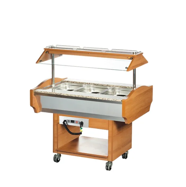 Arisco 3 Hazneli Küvetsiz Sıcak Büfe 119x90x87/132 - SHBM3C