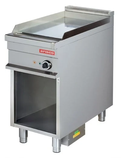 Arisco 40 lık Elektriklli Izgara Alt Açık Dolaplı Pleyt Düz Yüzey EG911 Profesyonel 42,5x90x90 / Range / Electric
