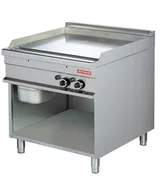 Arisco 80 lik Gazlı Izgara Ce Belgeli Alt Açık Dolaplı Pleyt Düz Yüzey 85x90x90 GG921 / Fry Top / Gas - 1
