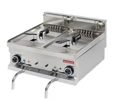 Arisco Elektrikli 2x8 Lt Tahliyeli Fritöz Profesyonel 600 lük Seri EF606 - 1