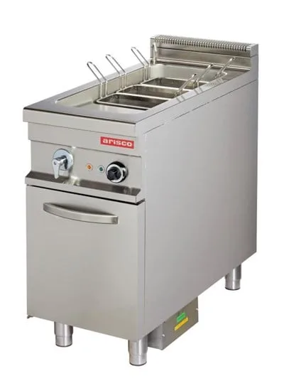 Arisco Elektrikli Makarna Haşlama Makinesi Su Doldurma ve Tahliye Vanalı Alt Dolaplı 42,5x90x90 EMH912