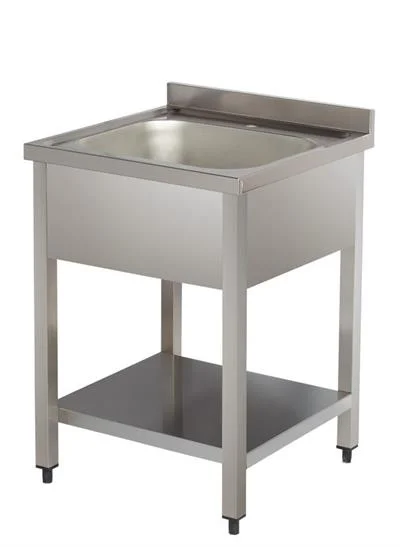 Arisco Tek Evyeli Paslanmaz Tezgah Alt Raflı 60x60x85 SN606D