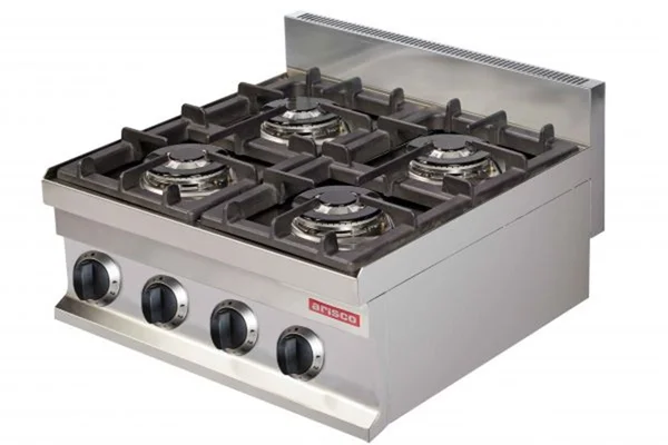 Arisco Set Üstü 4 Lü Ocak Doğalgaz Profesyonel Ocak Ce Belgeli 60x60x26,5 GC606 / GAS COOKER