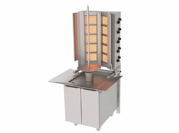 Atalay 10 Radyanlı Gazlı Döner Ocağı Sabit Duvara Monte ADG-10DS