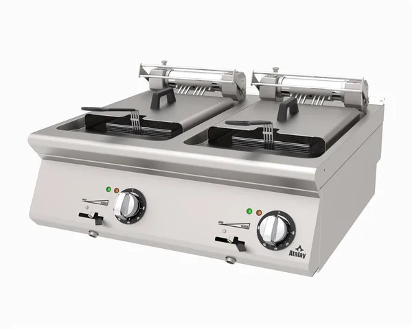 Atalay Elektrikli Fritöz 24 Litre Çiftli 80x73x30 cm AEF-873