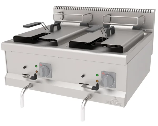 Atalay 24 Litre Elektrikli Fritöz Çiftli 80x70x30 cm AEF-870