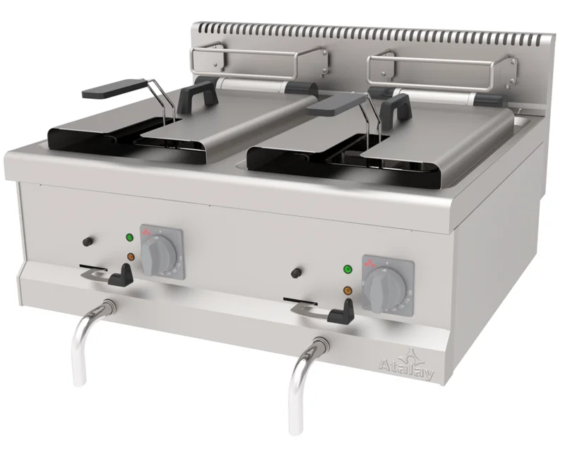 Atalay 24 Litre Elektrikli Fritöz Çiftli 80x70x30 cm AEF-870
