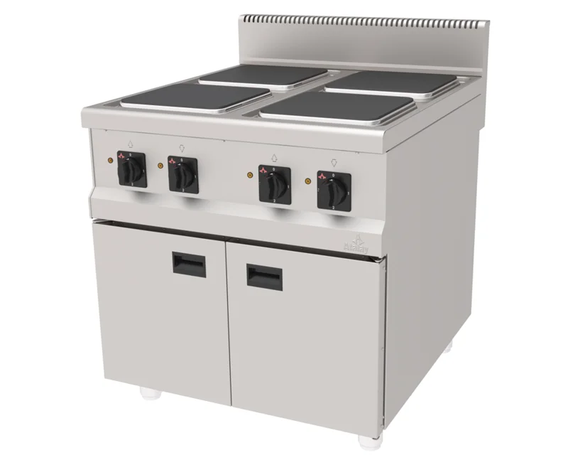 Atalay 4 Pleytli Elektrikli Ocak Alt Dolaplı 80x90x85 cm AEO-890