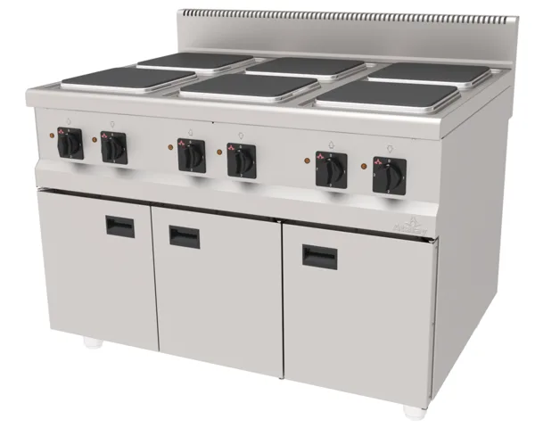 Atalay 6 Pleytli Elektrikli Ocak Alt Dolaplı 120x90x85 cm AEO-1290