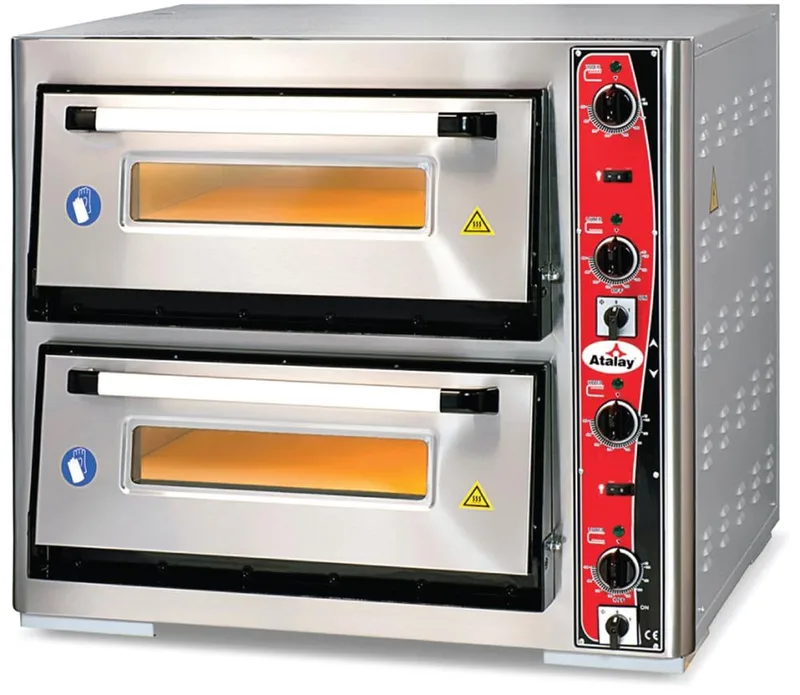 Atalay Çift Katlı Pizza Fırını Elektrikli 8x30 cm Pizza Kapasiteli APF-62-2