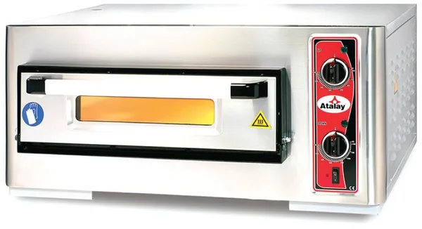 Atalay Tek Katlı Pizza Fırını Elektrikli 4x24 cm Pizza Kapasiteli APF-50-1