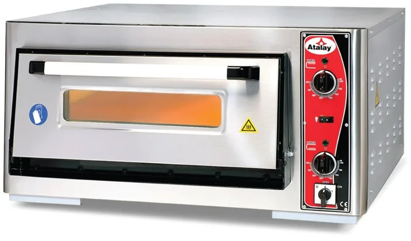Atalay Tek Katlı Pizza Fırını Elektrikli 4x30 cm Pizza Kapasiteli APF-62-1