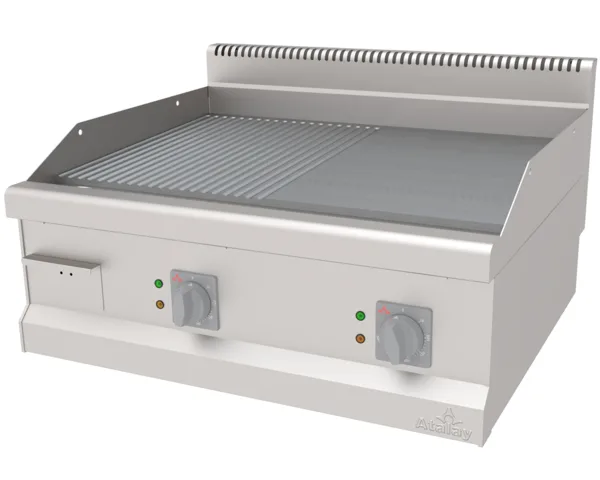 Atalay Elektrikli Izgara Yarı Oluklu Yarı Düz Yüzey 80x70x30 cm  AEI-870-ND