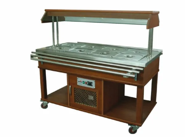 Atalay Elektrikli Saladbar 4 Küvet Kapasiteli 150x70x140 ASSB-04