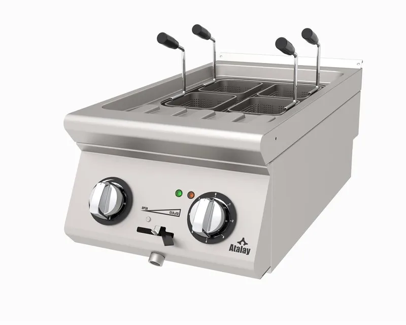 Atalay 4 Sepetli Makarna Haşlama Makinesi Elektrikli 40x73x30 AMP-473