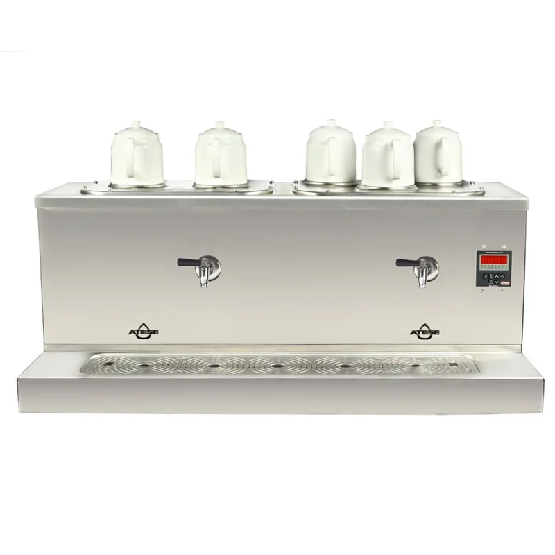 Ateşe Cappadocia Smart Elektrikli 5 Demlikli Çay Makinesi (INOX CSE5)