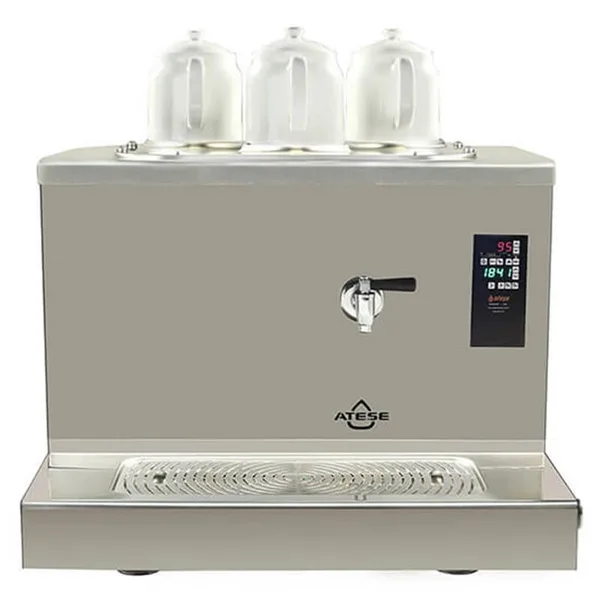 Ateşe Cappadocia Smart Plus Gaz+Elektrikli 3 Demlikli Çay Makinesi (INOX CSPGE3)