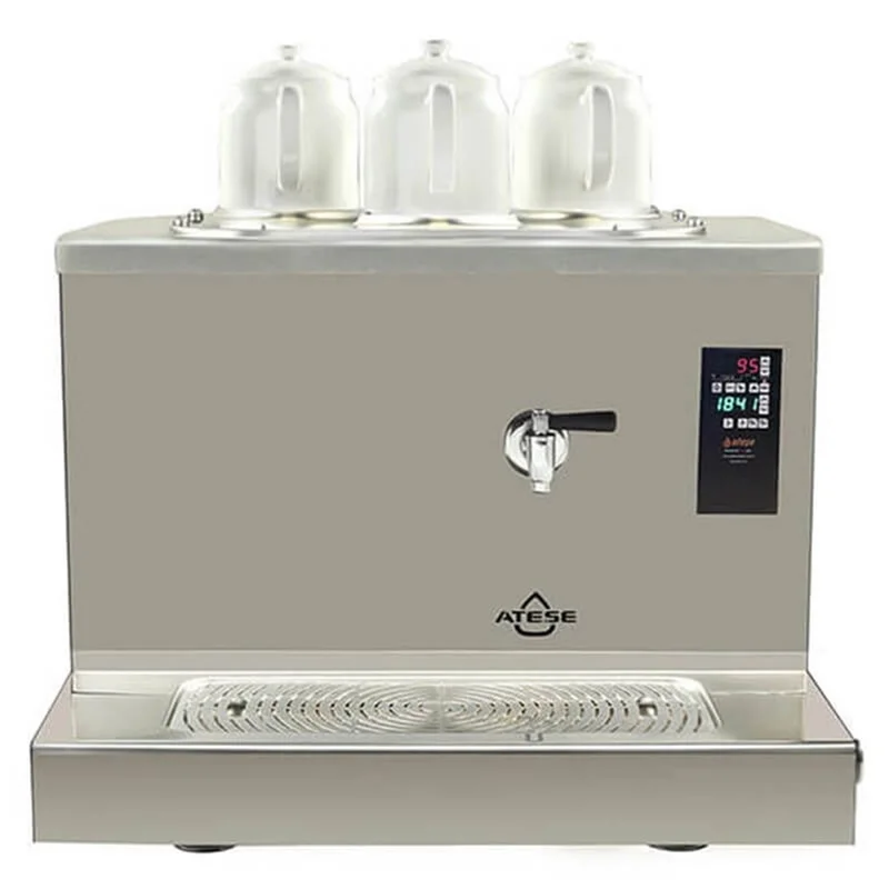 Ateşe Cappadocia Smart Plus Gaz+Elektrikli 3 Demlikli Çay Makinesi (INOX CSPGE3)