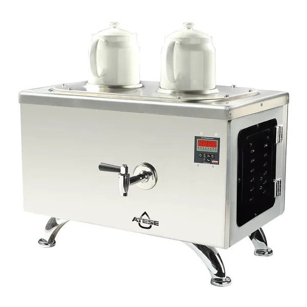 Ateşe Efes Smart Elektrikli 2 Demlikli Çay Makinesi (INOX ESE2)