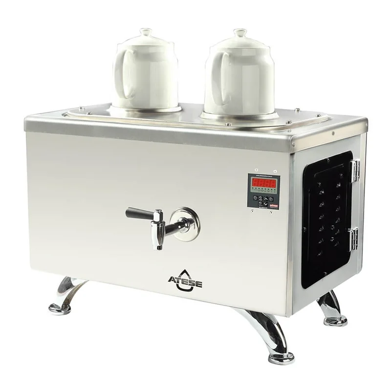 Ateşe Efes Smart Elektrikli 2 Demlikli Çay Makinesi (INOX ESE2)