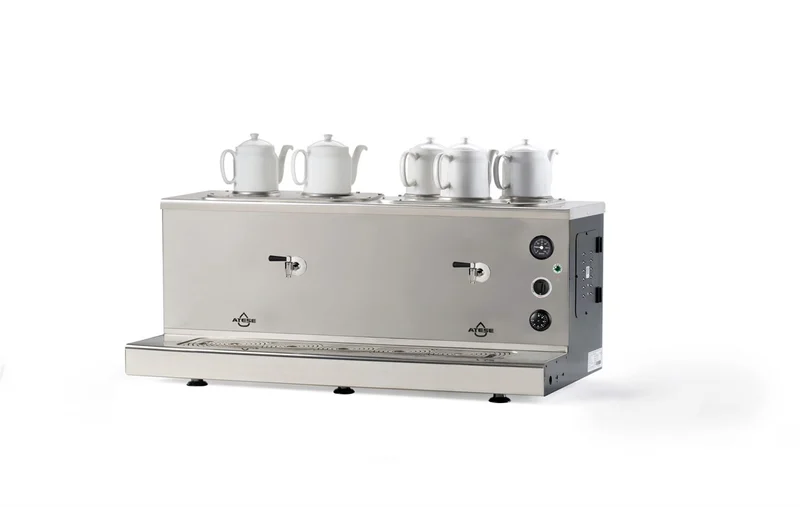 Ateşe Sumela Analog Gaz+Elektrikli 5 Demlikli Çay Makinesi (STATIC SAGE5)