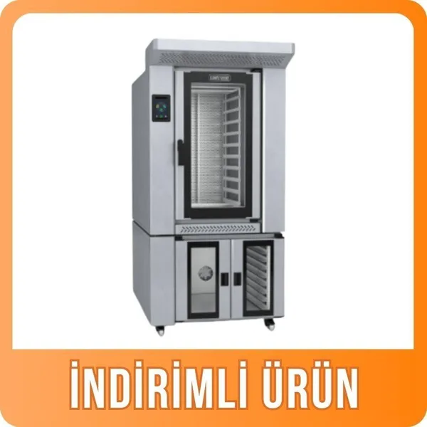 Bestoven 10 Tepsili Döner Fırın Gazlı 40x60 Davlumbaz+Mayalandırma BOR-10G-BOF-10E SET