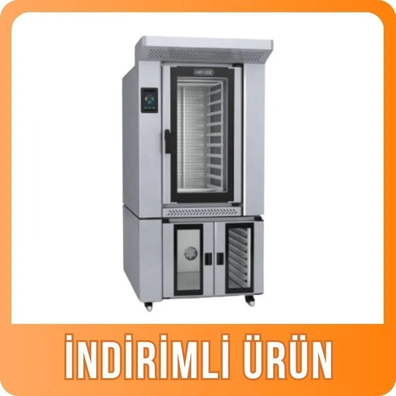 Bestoven 10 Tepsili Döner Fırın Gazlı 40x60 Davlumbaz+Mayalandırma BOR-10G-BOF-10E SET