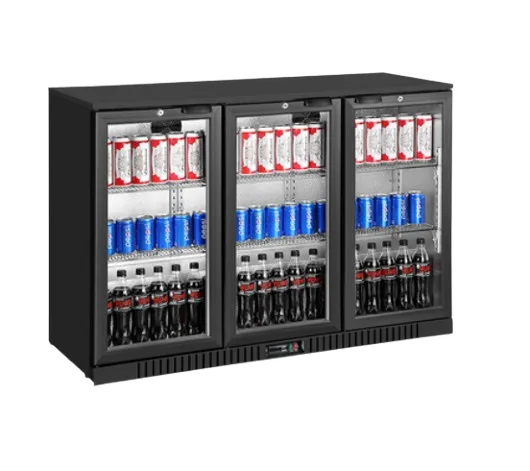 By Kitchen 3 Kapılı Şişe Soğutucu Teşhir Dolabı 135x50x87 Cm DBB-350