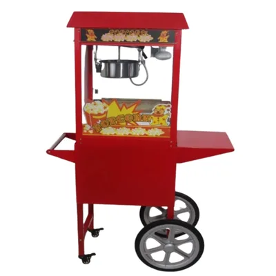 Cemko Arabalı Popcorn Mısır Patlatma Makinesi Edremit Modeli CEMKO 1007