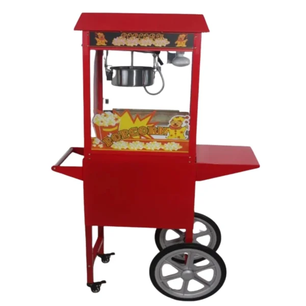 Cemko Arabalı Popcorn Mısır Patlatma Makinesi Edremit Modeli CEMKO 1007