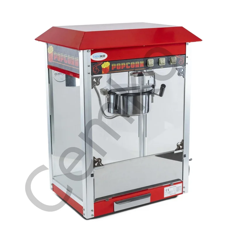 Cemko Otomatik Mısır Patlamış Mısır Makinesi Gönen Modeli 4 kg kapasiteli CEMKO 1001