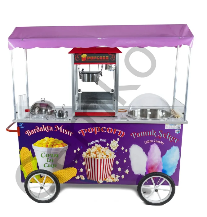 Cemko Popcorn, Bardakta Mısır, Pamuk Şekeri Arabası Trabzon Modeli CEMKO 1015