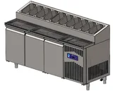CSA 3 Kapılı Kırıntı Kapılı Pizza Hazırlık Dolabı 188x70x109 Cm CS.TEZ.3.700.KMPK - 1
