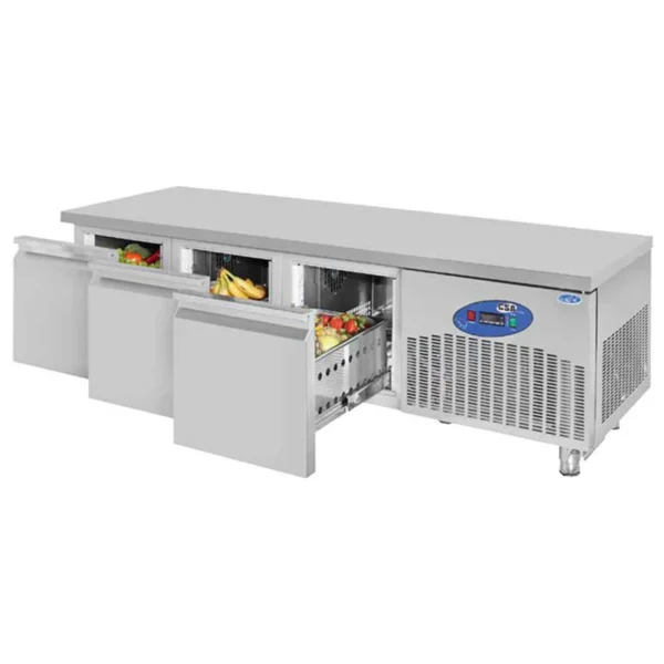 CSA Cihaz Altı Derin Dondurucu 3 Kapılı 210 Liltre 188x70x55 Cm CS.CİK.3.700