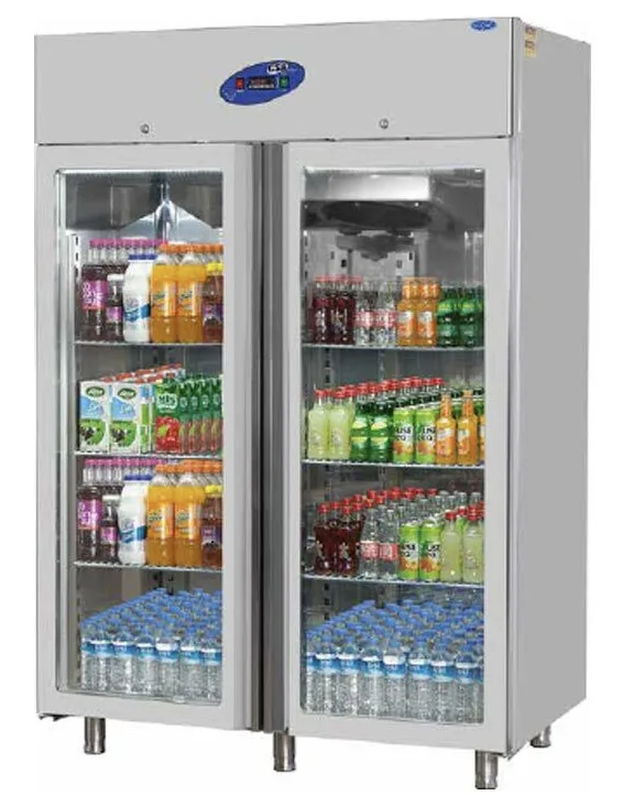 Csa Dik Tip Buzdolabı 2 Cam Kapılı 140x81x207 CS.DBN.1400.C