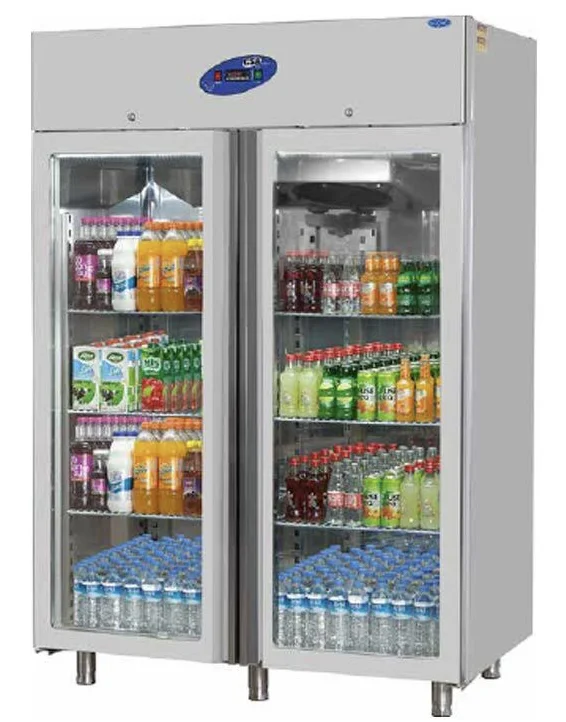 Csa Dik Tip Buzdolabı 2 Cam Kapılı 140x81x207 CS.DBN.1400.C