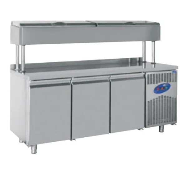 CSA 3 Kapılı Make Up Buzdolabı Yükseltilmiş 474 Litre 188x70x137 Cm CS.TEZ.3.700.YM