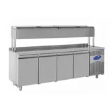 CSA 4 Kapılı Make Up Buzdolabı Yükseltilmiş 632 Litre 235x70x137 Cm CS.TEZ.4.700.YM - 1