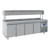 CSA Yükseltilmiş Make Up Buzdolabı 4 Kapılı 632 L 235x70x137 Cm CS.TEK.4.700.YM - 1