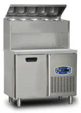 Dampak 1 Kapılı Pizza Hazırlık Buzdolabı, Yüksek Model 100x70x133 22TBF1S-PY70 - 1
