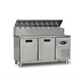 Dampak 2 Kapılı Pizza Hazırlık Buzdolabı 22TBF2S-PA70  150x70x109 - 1