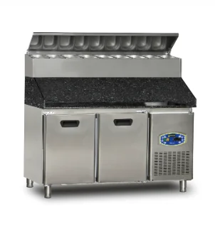 Dampak 290 Lt Çift Kapılı Pizza Hazırlık Buzdolabı 22TBF2S-PY70-GR