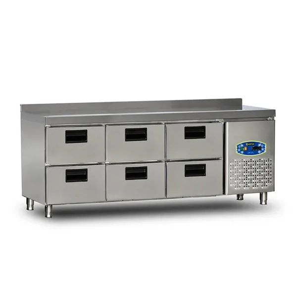Dampak 6 Çekmeceli Tezgahaltı Buzdolabı 200x60x85 22TBF0S-60.6C